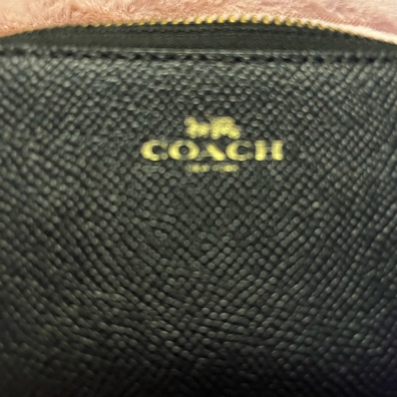 Coach Black Textured Leather small card case with Gold
4 1/2” x 3” x 1/2” - Picture 7 of 9